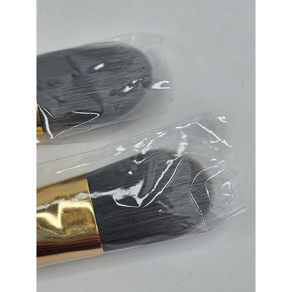 Billion Dollar Brushes Liquid Foundation Brush Lot Of 2 Synthetic Black Gold - Picture 5 of 7